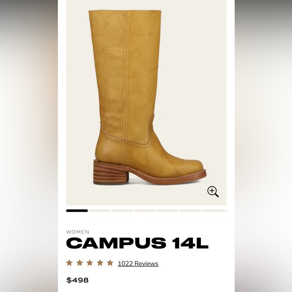 Frye 14L Campus Banana Boots - Picture 1 of 14